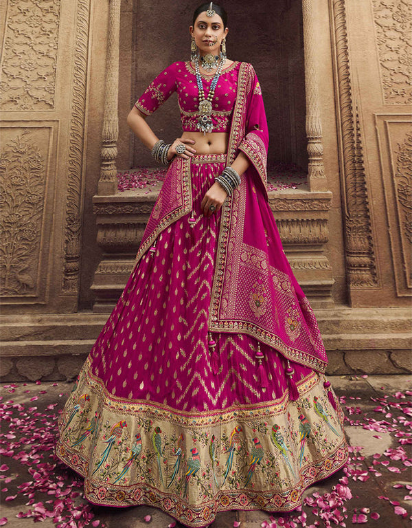 Rani Pink Viscose Lehenga Choli