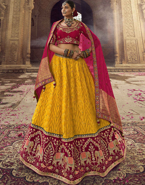 Rani Pink Viscose Lehenga Choli
