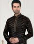 Black Kurta Cotton Printed Chudidar Closure View