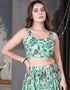 Traditional Party Wear Heavy Lehenga Choli Twilight Blue Weightless Lehenga Choli Close-up View