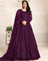 Purple Net Anarkali Anarkali