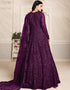 Purple Net Anarkali Anarkali Closure View