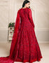 Maroon Net Anarkali Anarkali Closure View