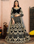 Black Velvet Anarkali Anarkali Closure View