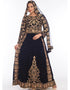 Black Georgette Hand Embroidery Party Wear Kaftan