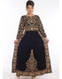 Black Georgette Hand Embroidery Party Wear Kaftan