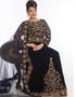 Black Georgette Hand Embroidery Party Wear Kaftan