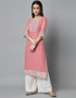 Pink Georgette Palazzo Straight