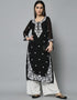 Black Georgette Palazzo Straight