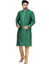 RAMA GREEN Kurta DUPION SILK Churidar