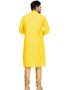 YELLOW Kurta THREAD COTTON Churidar Closure View