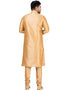 GOLD Kurta DUPION SILK Churidar Closure View