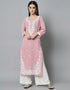 Light Pink Georgette Palazzo Straight