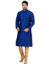 NAVY BLUE Kurta DUPION SILK Churidar