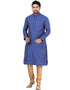 NAVY BLUE Kurta THREAD COTTON Churidar