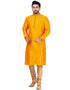 YELLOW Kurta DUPION SILK Chudidar