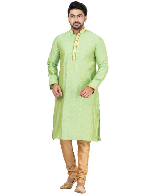 GREEN Kurta THREAD COTTON Churidar