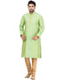 GREEN Kurta THREAD COTTON Churidar