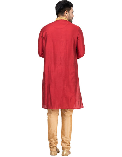 RED Kurta PSONA Churidar Closure View