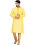 YELLOW Kurta JAMEWAR SILK Churidar