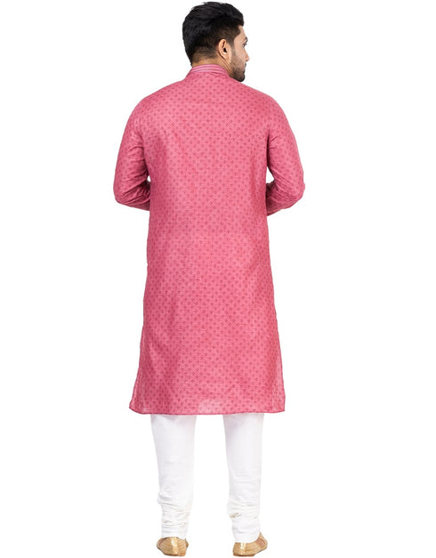 CHOCLATE Kurta COTTON LINEN Churidar Closure View