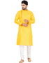 YELLOW Kurta COTTON LINEN Churidar