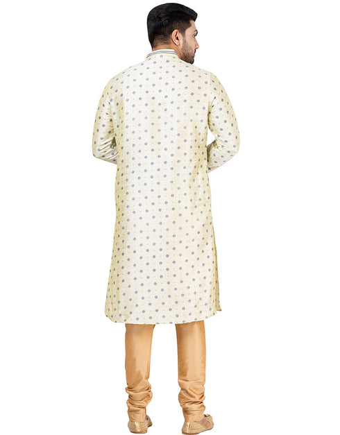 PISTA Kurta DUPION SILK Churidar Closure View