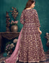 Dark Purple Anarkali style Suits 9000 Velvet