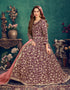 Maroon Anarkali style Suits 9000 Velvet Salwar Kameez in Embroidery, Stone and Lace Work Closure View Embroidery