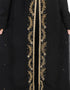 Trendy Black Georgette Hand Pearl Work Moroccan kaftan