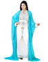 Muslim Sky Blue Colored Embroidery worked Kaftan