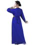 Modern Blue Georgette Pearl Embroidery Kaftan