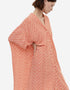 Rose Heavy Designer Heavy Fency Maxi Dress Closure View