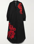 Onyx Latest Printed Maxi Dress Closure View
