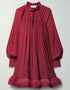 Maroon Roman Crush Gown Close-up View