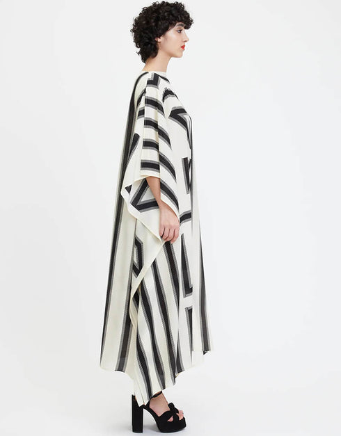 Black & White French Moss Kaftan