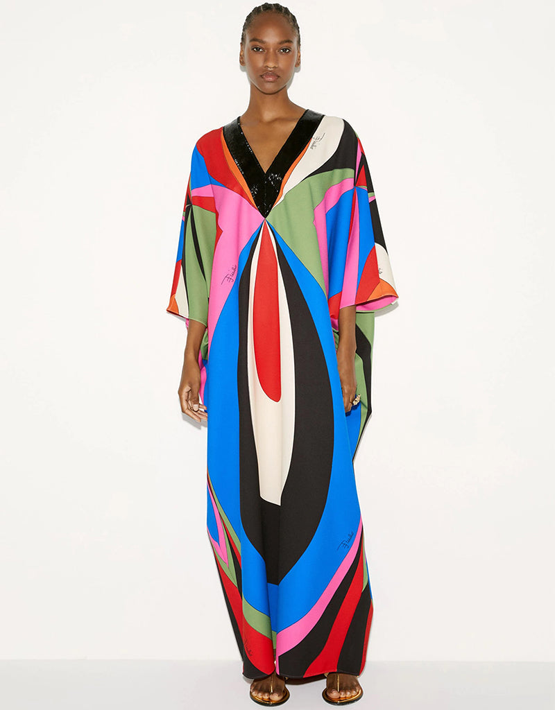 Muslim Print Maxi Dress