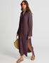 Salmon Heavy Designer Heavy Fency Maxi Dress Closure View