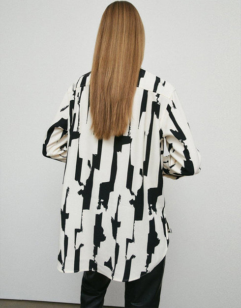 White And Black Heavy Designer Digital Printed Oversize Shirt And Pant pretty Kaftan