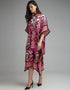 persian pink diamond crepe trendy designer party wear maxi dress digital printed work details for dress jsdc-5919 Close-up View