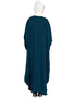 Islamic Butterfly Kaftan with Self-Button Cuffs and Front Opening In the Color Teal