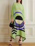 Light Green Silk Crepe Kaftan