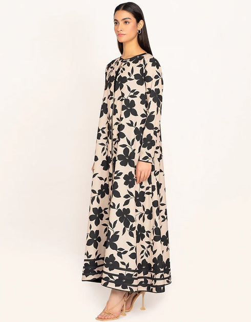 Misty Rose Kurti + Black Inner Closure View