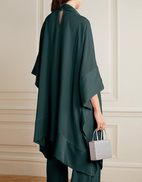 Rama Green Heavy Designer Heavy Maxi Dress Back View
