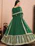 Green Net Anarkali Anarkali Closure View