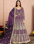 Purple Net Anarkali Anarkali