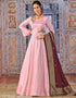 Light Pink Silk Anarkali Anarkali