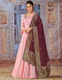 Light Pink Silk Anarkali Anarkali Closure View
