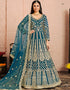 Blue Net Anarkali Anarkali