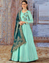 Light Sky Blue Silk Anarkali Anarkali Closure View